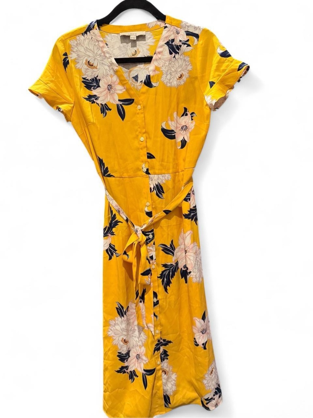 Yellow Floral Loft Dress